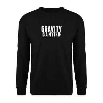 Klettern - Unisex Pullover - Schwarz - Vorne - Alina (178cm) & Michal (187cm)