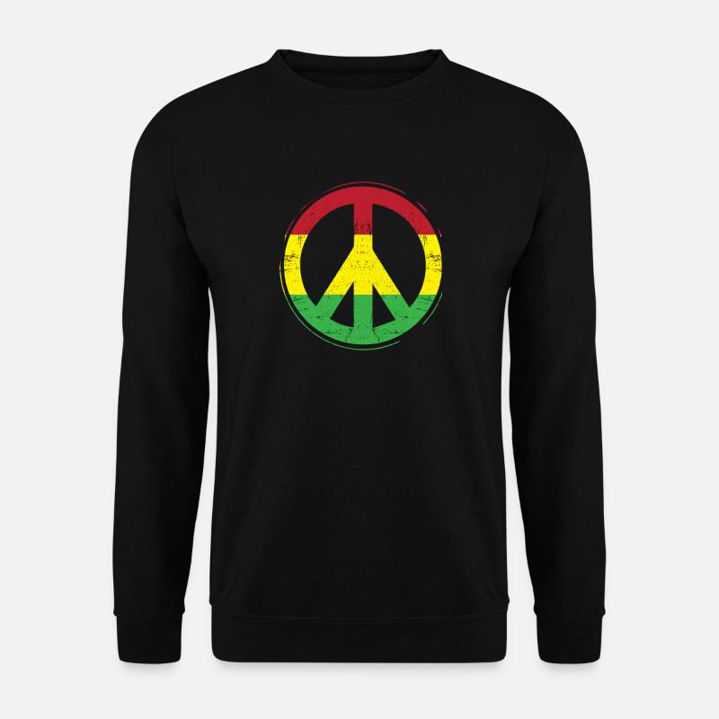 Reggae Peace - Unisex Pullover - Schwarz