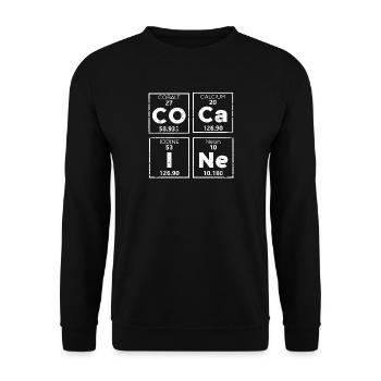 Éléments de cocaïne - Sweat-shirt Unisexe - noir - Devant - Alina (178cm) & Michal (187cm)