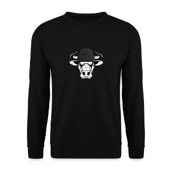 bull - Unisex Sweatshirt - black - Front - Alina (178cm) & Michal (187cm)