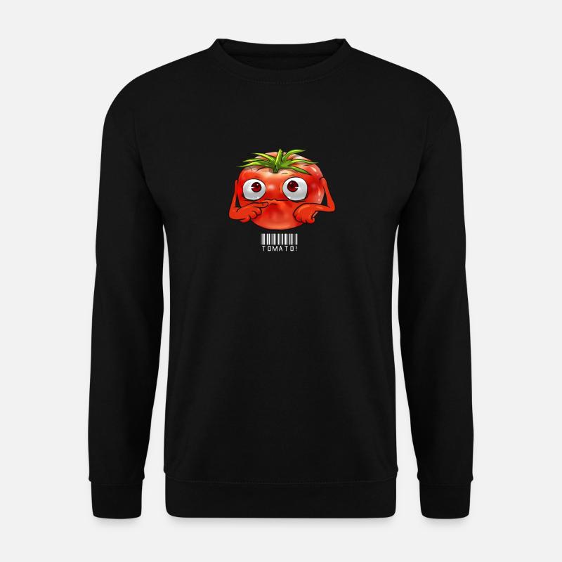 Tomate Barcode Geschenk Zwiebel Karotte Lauch Süß - Unisex Pullover - Schwarz