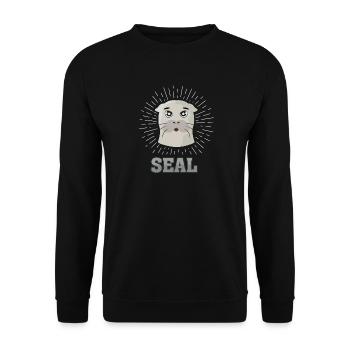 Sceau cadeau prédateur Pinnipedia - Sweat-shirt Unisexe - noir - Devant - Alina (178cm) & Michal (187cm)