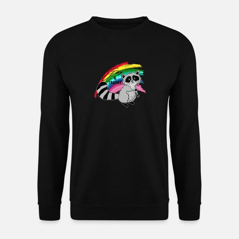 Schwul und trashig - Unisex Pullover - Schwarz