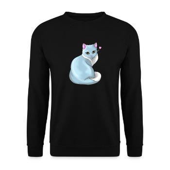 Amour chat cadeau amoureux des animaux chat siamois miaou - Sweat-shirt Unisexe - noir - Devant - Alina (178cm) & Michal (187cm)
