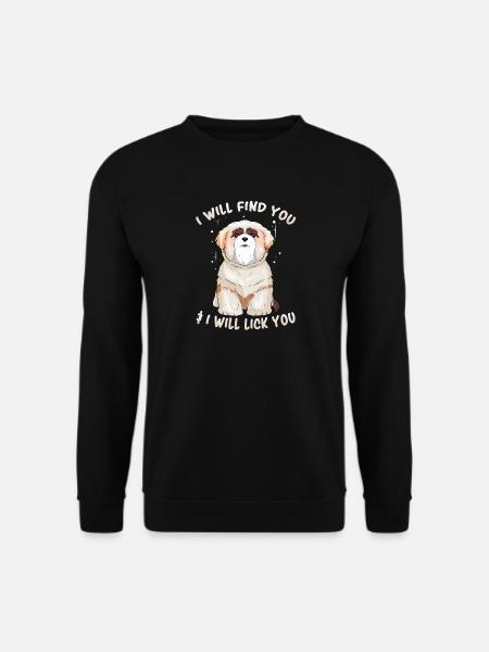 Sweet dog owner lick gift Gassi - Unisex Sweatshirt - black