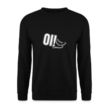 Oi Punk design, cadeau pour skinheads, ska et - Sweat-shirt Unisexe - noir - Devant - Alina (178cm) & Michal (187cm)