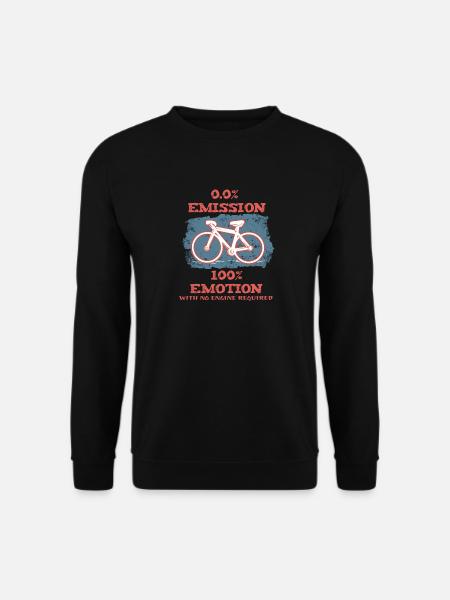 Vélo Radel écologique emission émotion cadeau - Sweat-shirt Unisexe - noir