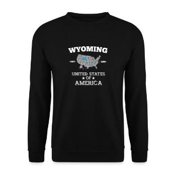 Wyoming - Unisex Pullover - Schwarz - Vorne - Alina (178cm) & Michal (187cm)