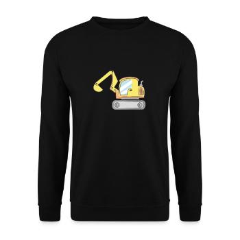 Excavator - Unisex Sweatshirt - black - Front - Alina (178cm) & Michal (187cm)