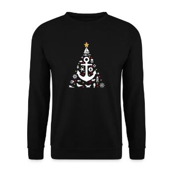 Allemagne du Nord Noël Tannenbaum nord Ancre - Sweat-shirt Unisexe - noir - Devant - Alina (178cm) & Michal (187cm)