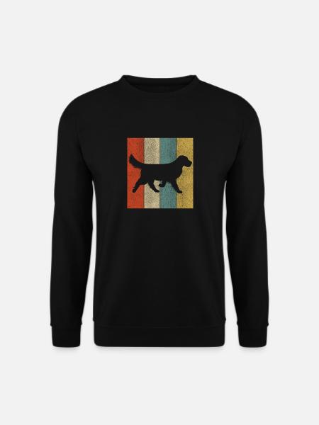 Golden Retriever Hunde Geschenk Hund Streicheln - Unisex Pullover - Schwarz