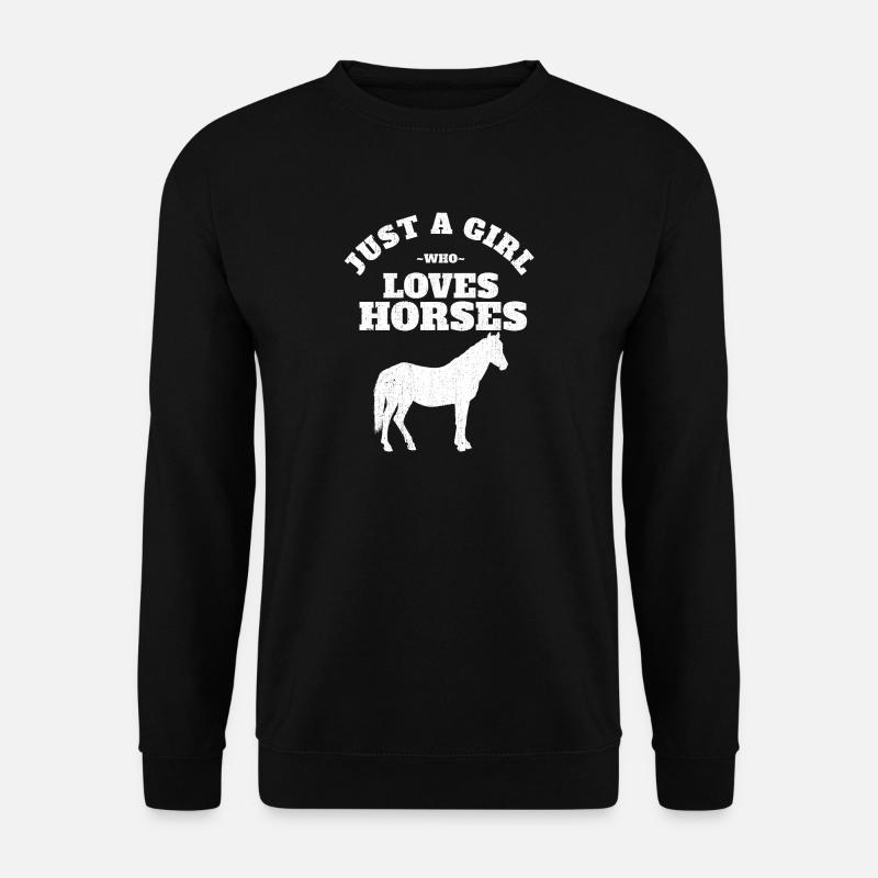 cheval - Sweat-shirt Unisexe - noir