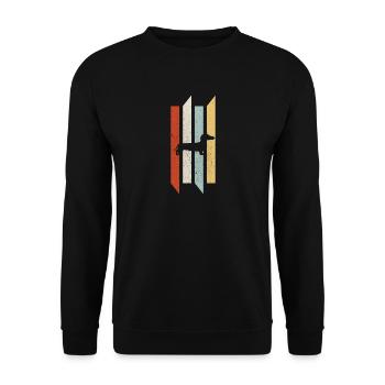 Chien de blaireau chien cadeau chien caresses - Sweat-shirt Unisexe - noir - Devant - Alina (178cm) & Michal (187cm)