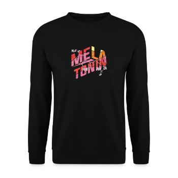 mélatonine formule - Sweat-shirt Unisexe - noir - Devant - Alina (178cm) & Michal (187cm)