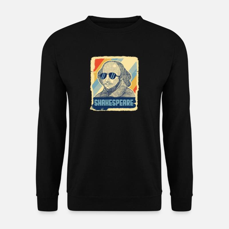 Shakespeare Literatur Hamlet Retro Geschenk - Unisex Pullover - Schwarz