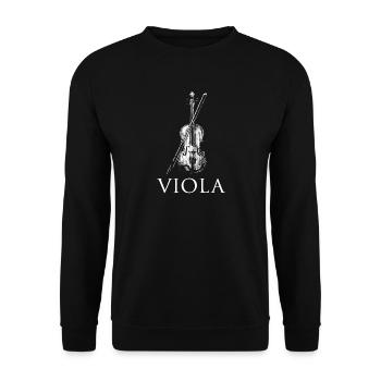 Violon alto violoniste instrument de musique - Sweat-shirt Unisexe - noir - Devant - Alina (178cm) & Michal (187cm)