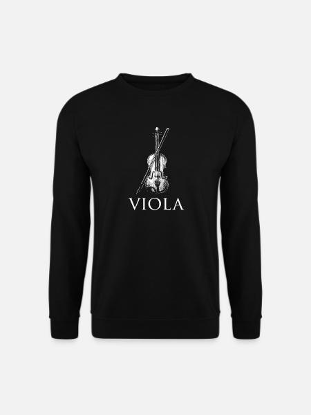 Violine Viola Violinist Musikinstrument - Unisex Pullover - Schwarz