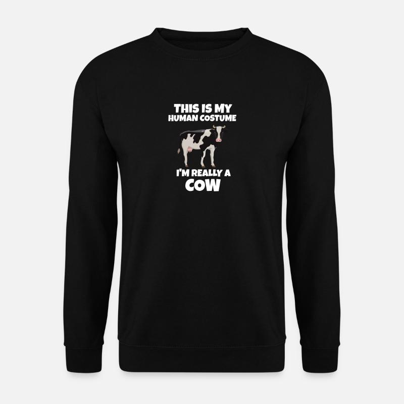 Kuh - Unisex Pullover - Schwarz