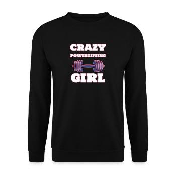 fitness - Unisex Sweatshirt - black - Front - Alina (178cm) & Michal (187cm)