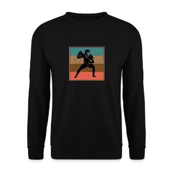 Football américain - Sweat-shirt Unisexe - noir - Devant - Alina (178cm) & Michal (187cm)