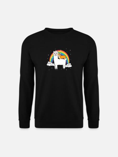 Shiba Inu Dog Alpaca Funny Christmas Gift - Unisex Sweatshirt - black