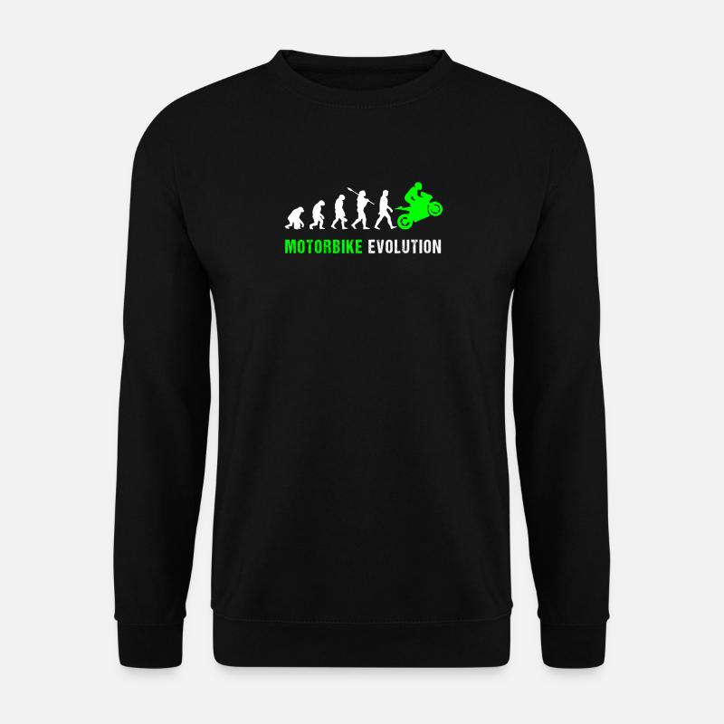 Motorbike Evolution Bike Geschenk - Unisex Pullover - Schwarz