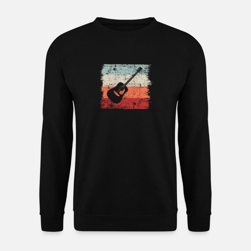 E-Gitarre Gitarre Vintage Geschenk Geschenkidee - Unisex Pullover - Schwarz