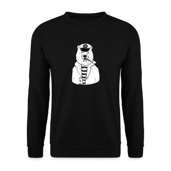 Marin, marin, capitaine, marin, marin - Sweat-shirt Unisexe - noir - Devant - Alina (178cm) & Michal (187cm)