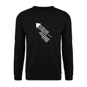 fireworks - Unisex Sweatshirt - black - Front - Alina (178cm) & Michal (187cm)