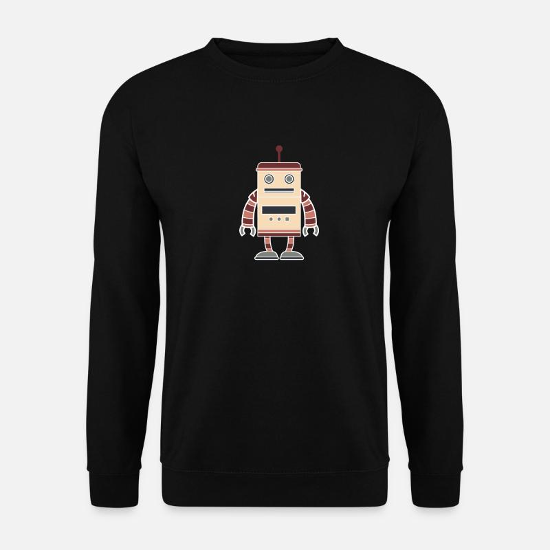 Bunter Roboter - Unisex Pullover - Schwarz