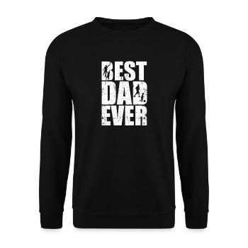 Beste Papa - Unisex Pullover - Schwarz - Vorne - Alina (178cm) & Michal (187cm)