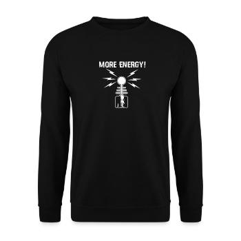 Tesla Coil Energy invention - Unisex Sweatshirt - black - Front - Alina (178cm) & Michal (187cm)