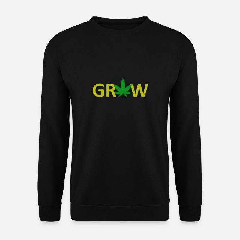 Weed - Grow - Unisex Pullover - Schwarz