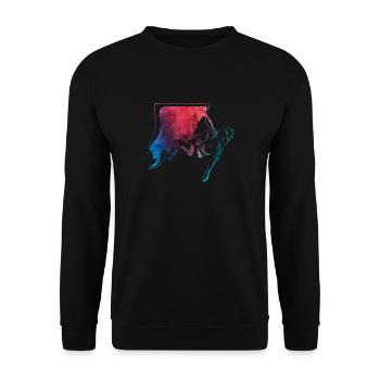 Tshirt d'escalade, bloc, hommes femmes enfants - Sweat-shirt Unisexe - noir - Devant - Alina (178cm) & Michal (187cm)