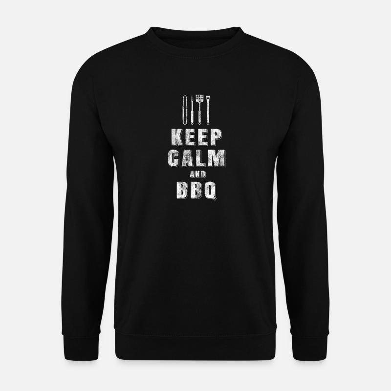 BBQ bleib ruhig - Unisex Pullover - Schwarz