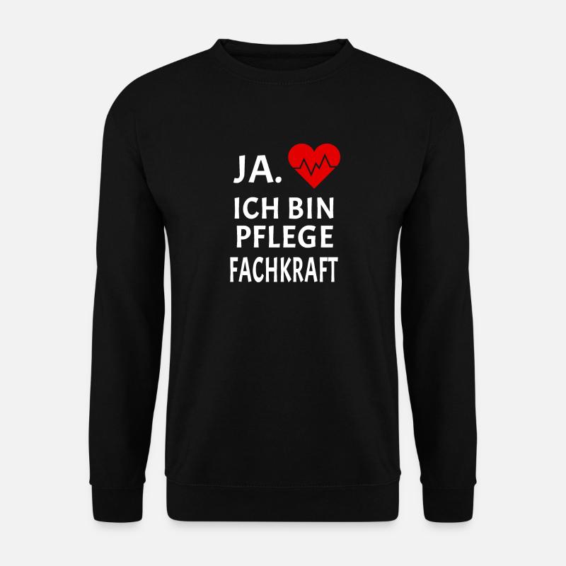 Pflegefachkraft Altenpflege Senioren Geschenk - Unisex Pullover - Schwarz