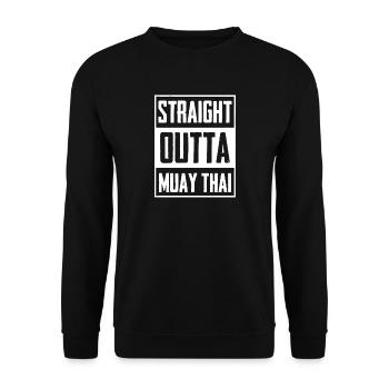 Sports de combat Muay Thai - Sweat-shirt Unisexe - noir - Devant - Alina (178cm) & Michal (187cm)