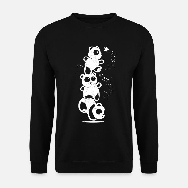 Panda mignon - Sweat-shirt Unisexe - noir