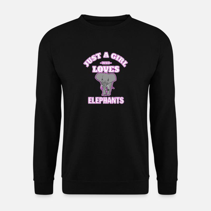 Elefant - Unisex Pullover - Schwarz