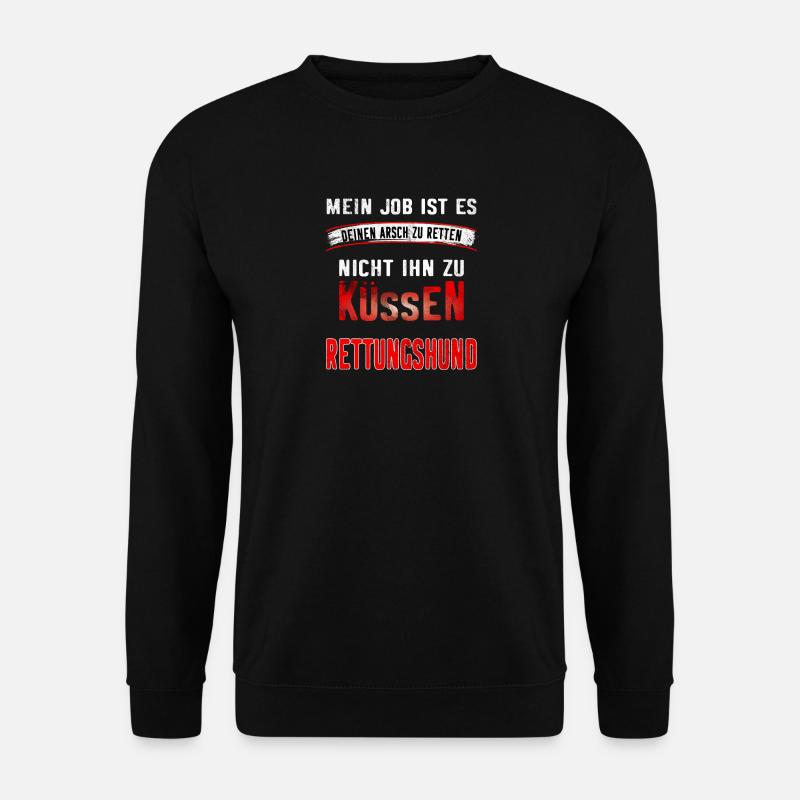 Rettungshunde Design - Unisex Pullover - Schwarz