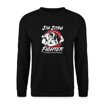 Jui Jitsu Kämpfer - Unisex Pullover - Schwarz - Vorne - Alina (178cm) & Michal (187cm)