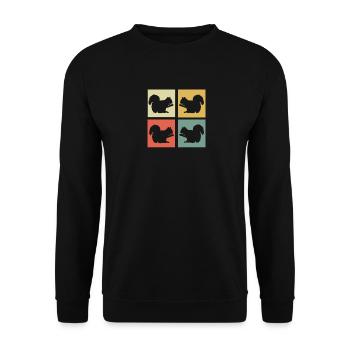 Écureuils - Sweat-shirt Unisexe - noir - Devant - Alina (178cm) & Michal (187cm)