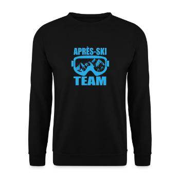 Apres-ski - Unisex Sweatshirt - black - Front - Alina (178cm) & Michal (187cm)
