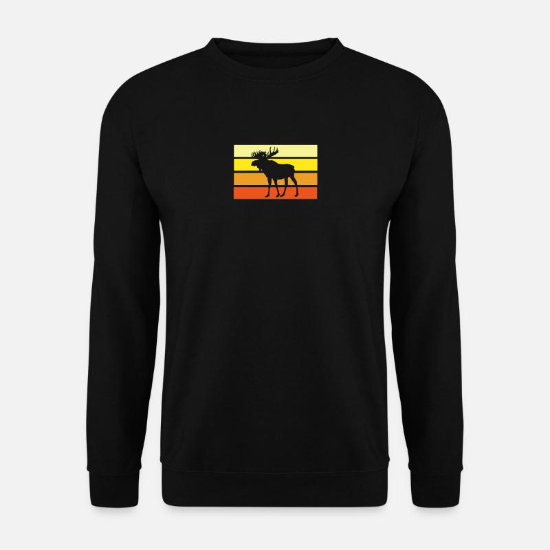 Moose - Unisex Sweatshirt - black