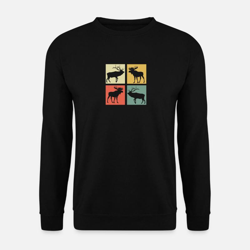 Elch - Unisex Pullover - Schwarz