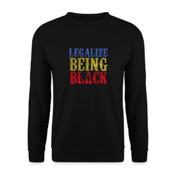 Afrique cadeau Black History Month - Sweat-shirt Unisexe - noir - Devant - Alina (178cm) & Michal (187cm)