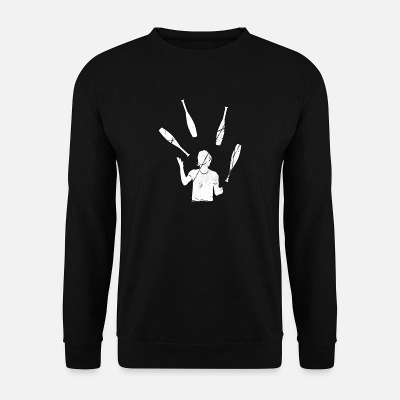 Jongleur Shirt Geschenk Jonglieren Zirkus Geschenk - Unisex Pullover - Schwarz