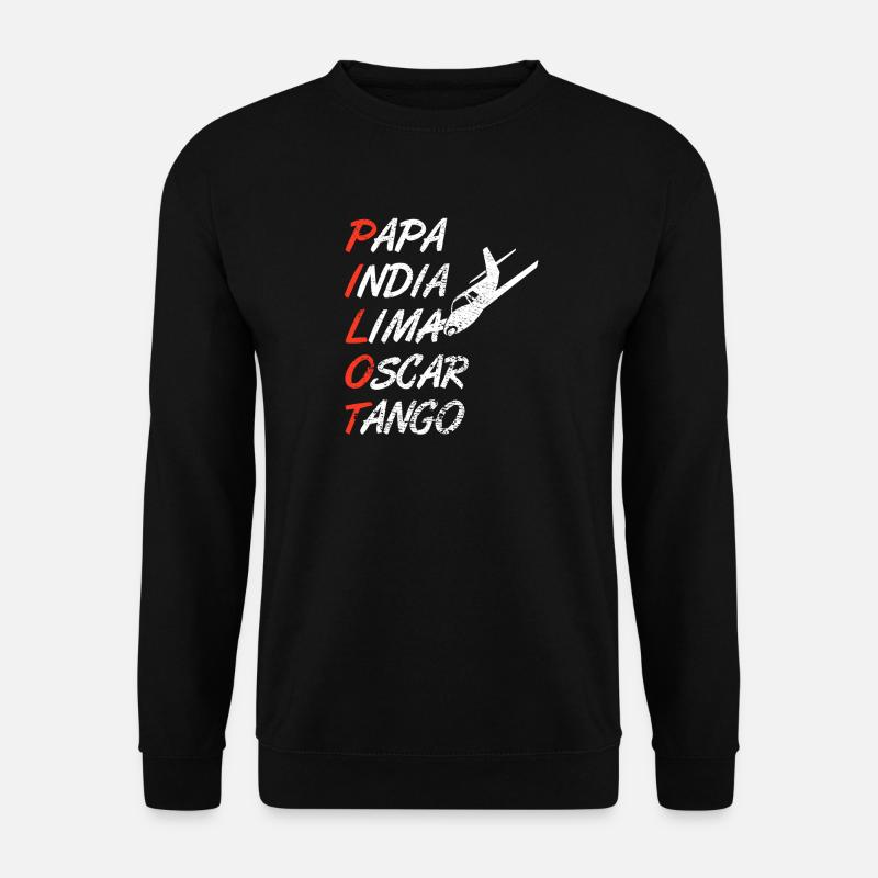 Pilot - Unisex Pullover - Schwarz