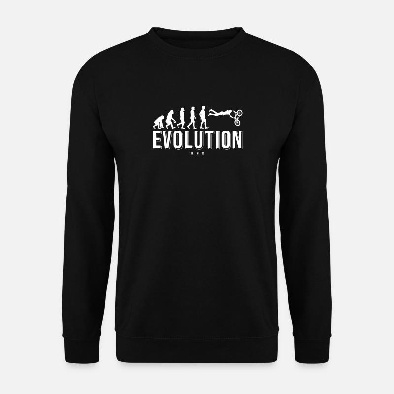 BMX Evolution Geschenk - Unisex Pullover - Schwarz
