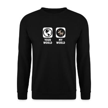 Donkey - Unisex Sweatshirt - black - Front - Alina (178cm) & Michal (187cm)